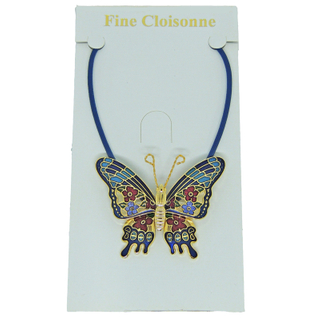 custom enamel butterfly necklace