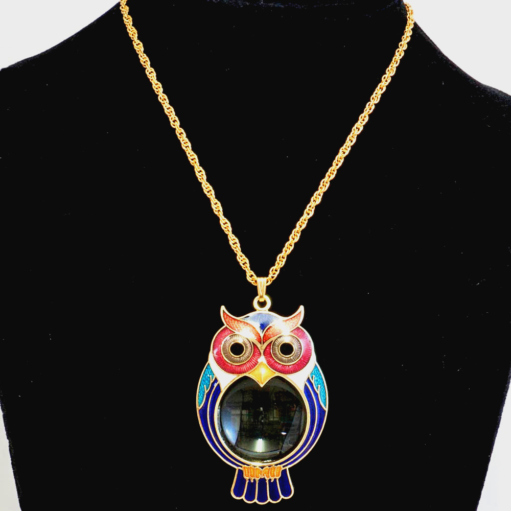 magnifier| pocket magnifier | cloisonne necklace of magnifier
