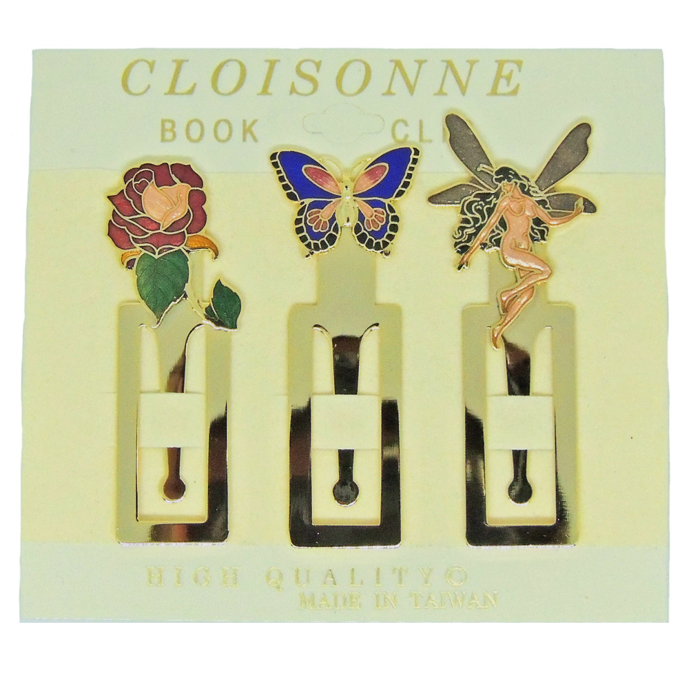 Metal bookmark | Enamel bookmark | Cloisonne bronze bookmark