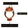 cloisonne owl pattern necklace of magnifier