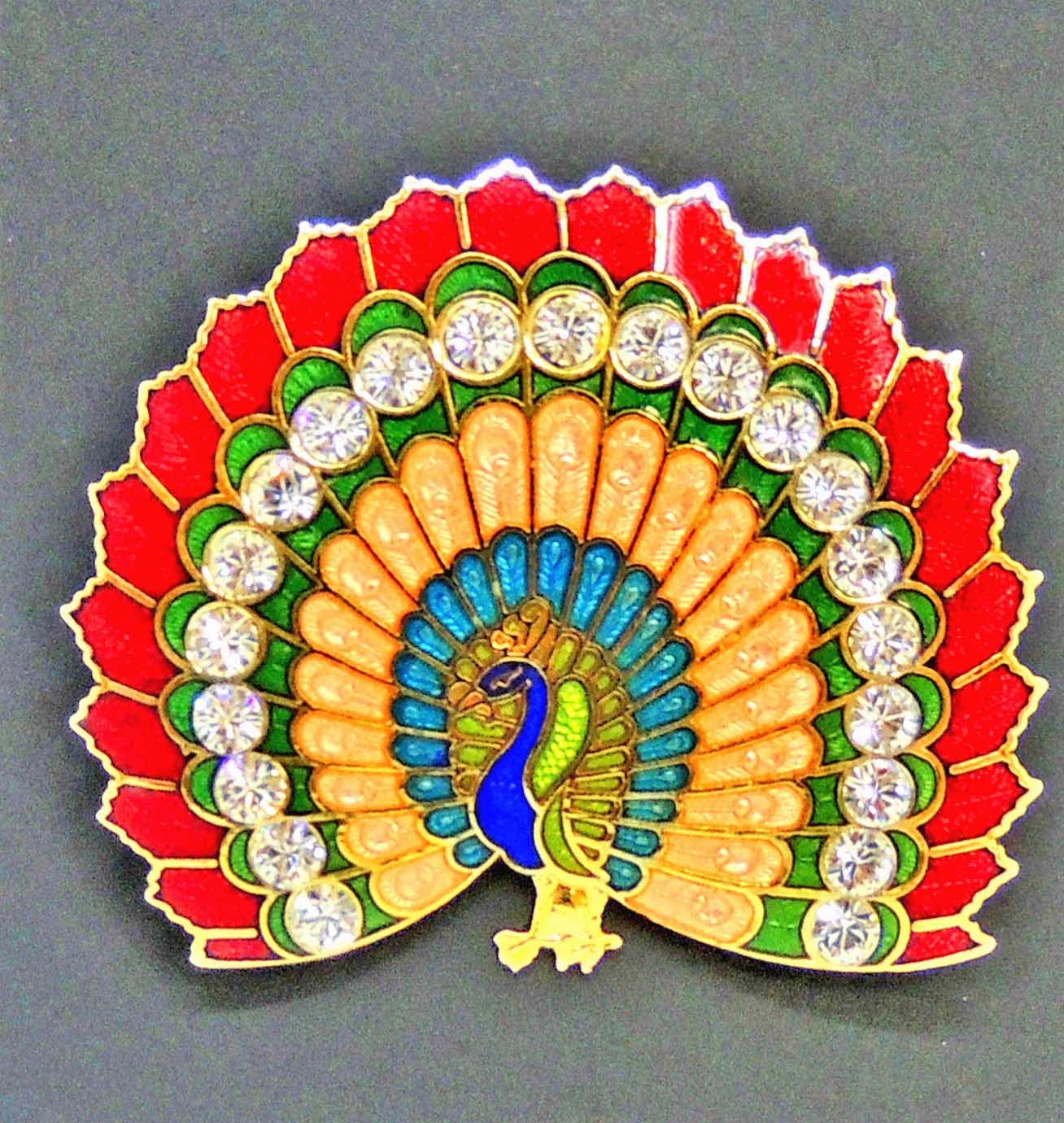  enamel peacock brooch, cloisonne peacock brooch